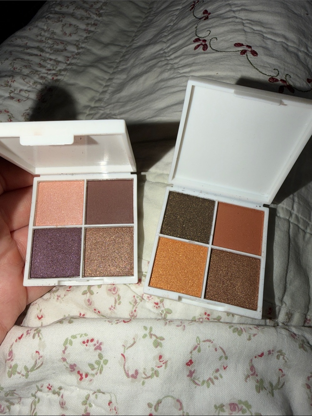 Neutral & Warm Quartet Eyeshadow Palette - Peach, Copper, Purple